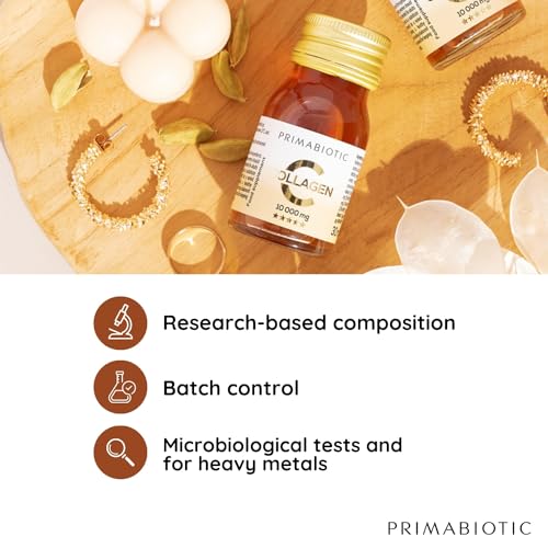 Primabiotic Collagen - Collagen Pack 30 Bottles 30 ml - High Collagen Content [10,000 mg] PRIMABIOTIC