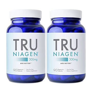 TRU NIAGEN - Patented Nicotinamide Riboside NAD+ Supplement. NR Supports Cellular