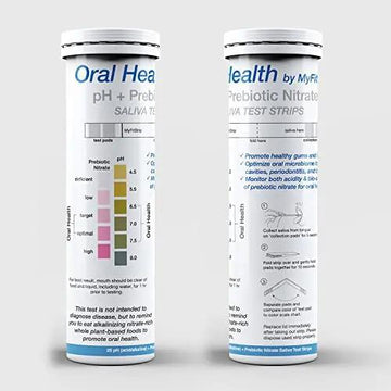 pH and Prebiotic Nitric Oxide Test Strip by MyFitStrip - Track and Monitor Saliva Alkalinity