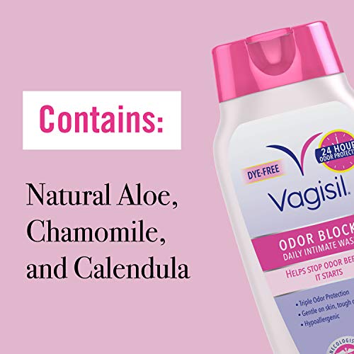 Vagisil Odor Block Multipack for Women, Daily Intimate wash, 20 Feminine Wipes, and Dry Wash Vagisil