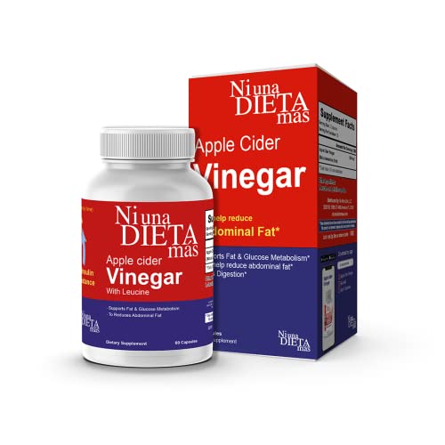 Reduce Abdominal Fat - Vinegar Capsules - Best for Weight Loss - Glucose Ni una dieta más