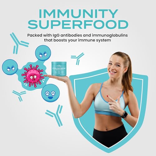 Moty Bovine Colostrum Grass Fed Powder Supplement for Gut Health, Muscle Recovery Moty