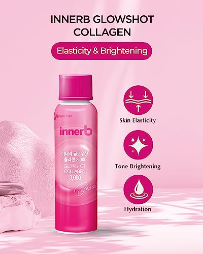 CJwellcare Innerb Glowshot Collagen (10.1fl oz, 6 Servings) - Low-Molecular-Weight Fish CJwellcare