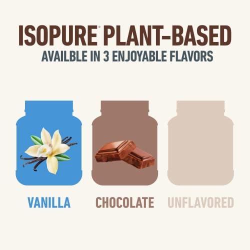 Isopure Chocolate Vegan Protein Powder, with Monk Fruit Sweetener & Amino Acids Isopure