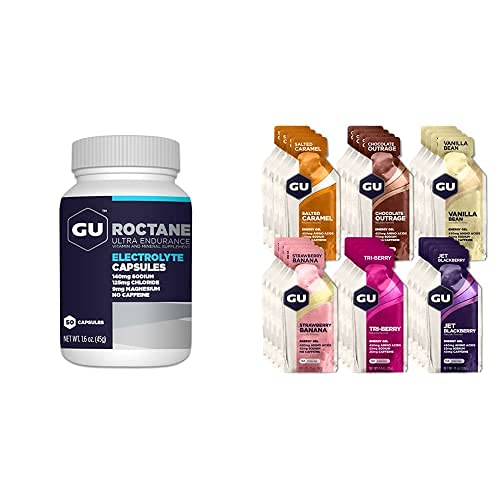 GU Energy Variety Pack, Roctance Ultra Endurance Electrolye Capsules