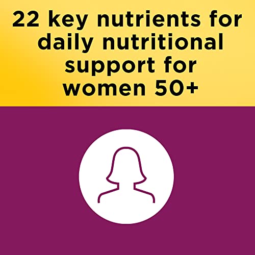 Nature Made Multivitamin For Her 50+ with No Iron, Womens Multivitamin for Daily Nutrition Nature Made