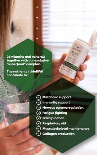 Vegetology MultiVit Vegan Multivitamins w/26 Vitamin & Mineral Supplements Vegetology