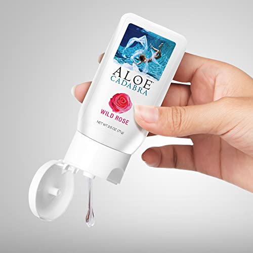 Aloe Cadabra Natural Organic Personal Lubricant and Vaginal Moisturizer, Wild Rose, 2.5 Ounce Aloe Cadabra