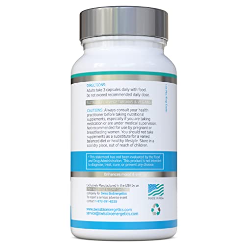 Rhodiola & Ashwagandha with L-Theanine - Award Winning Ashwagandha KSM-66 600mg swiss bioenergetics