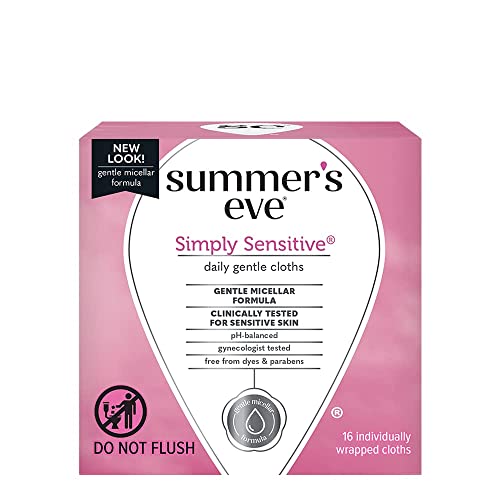 Summer's Eve Cleansing Cloths, Simply Sensitive, 16 Count Summer's Eve
