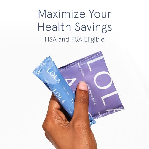 LOLA Organic Cotton Tampons, 8 Count - Tampons Regular, Period Feminine Hygiene Products LOLA