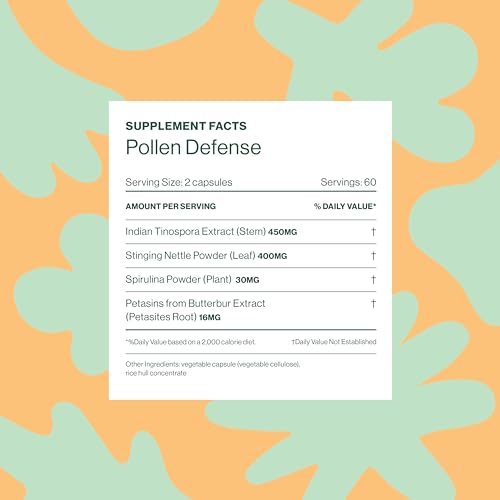 Hilma Natural Sinus Support - All Day Allergy Relief from Pollen and Dust with Butterbur