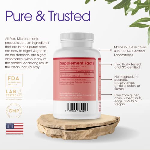 Saffron Supplements - 100% Pure Saffron Extract Capsules - Boost Energy & Mood Pure Micronutrients