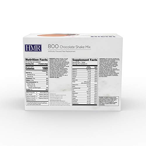 HMR "Classic" 800 Shake Meal Replacement Mix | Chocolate Shake Powder to Support Healthy HMR