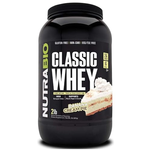 NutraBio Classic Whey Protein Powder- 25G Protein Per Scoop - Full-Spectrum Amino 