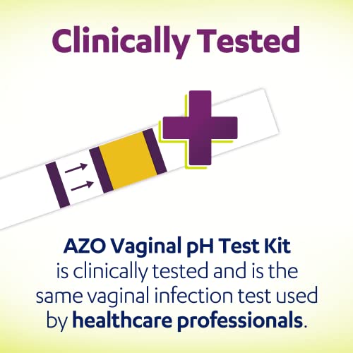 AZO Vaginal pH Test Kit, Clinically-Tested Vaginal Infection Test Kit, Fast & Accurate Results AZO