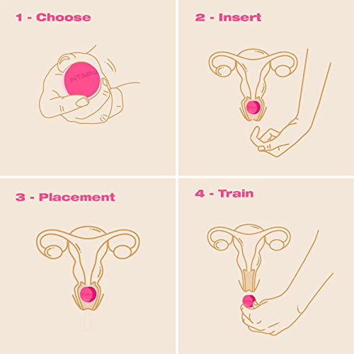 INTIMINA Laselle Weighted Exerciser Set - Women’s 3 Pelvic Floor Weights (28g, 38g, 48g) INTIMINA