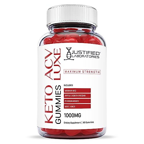 Justified Laboratories Luxe Keto ACV Gummies 1000MG with Pomegranate Juice Beet Root Justified Laboratories