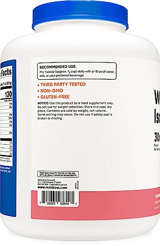 Nutricost Whey Protein Isolate (Strawberry Milkshake) 5LBS Nutricost