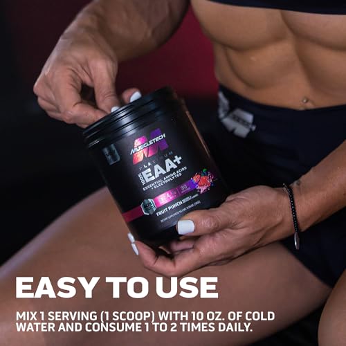 MuscleTech | Platinum 100% EAA+| Essential Amino Acids| Muscle Strength Builder MuscleTech