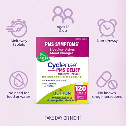Boiron Cyclease PMS Twin Pack, 120 Tablets Count Boiron