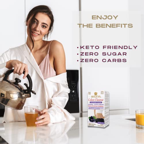 Hyleys Colon Cleanse Tea Acai Berry Flavor - 25 Tea Bags (12 Pack - 300 Tea Bags Total) HYLEYS