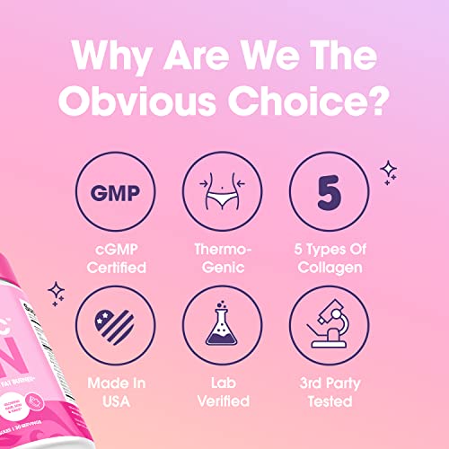 Obvi Collagenic Burn, Collagenic Fat Burner, Thermogenic Fat Burner for Weight Loss Obvi