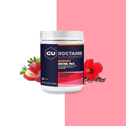 Gu Energy Roctane Ultra Endurance Energy Drink Mix, Strawberry Hibiscus