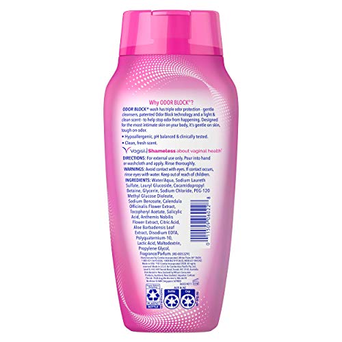 Vagisil Feminine Wash for Intimate Area Hygiene, Odor Block, Gynecologist Tested Vagisil