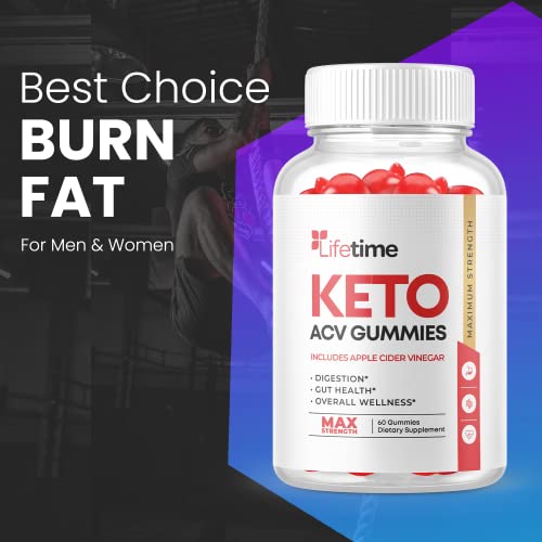 Lifetime Keto Gummies - Vegan, Non GMO - Lifetime ACV Keto Gummies with Apple Cider Ark Labs