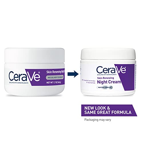 CeraVe Skin Renewing Night Cream | Niacinamide, Peptide Complex CeraVe