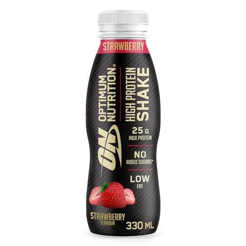 Optimum Nutrition High Protein Shake Bottles, Ready To Drink Healthy Snacks, No added 
