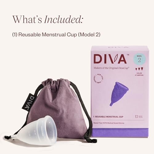 DivaCup - BPA-Free Reusable Menstrual Cup - Leak-Free Feminine Hygiene - Tampon and Pad DivaCup