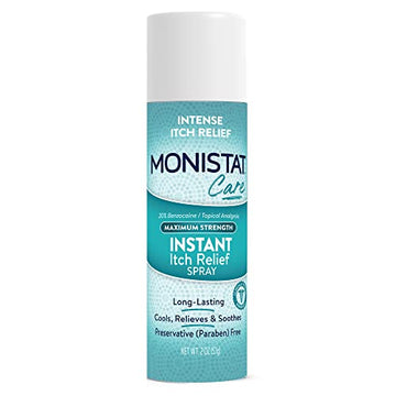 Monistat Instant Itch Relief Spray for Women, Maximum Strength Feminine Itch Care, 2 oz