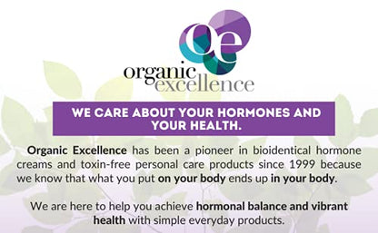 Organic Excellence Feminine Balance Therapy - USP Bio-Identical Progesterone Cream - 2 oz