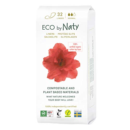 Eco by Naty Panty Liners for Women – Liners for Daily use, Eco-Friendly Women’s Thin Discreet Panty