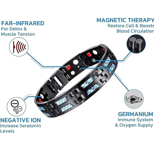 Far Infrared Ionizer Wristband, Far Infrared Negative Ions Wristband, Infrared Magnetic Therapy Msupps.com