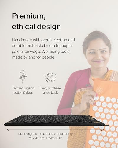 ShaktiMat Acupressure Mat Original Level, Organic Cotton GOTS Certified, HSA/FSA ShaktiMat