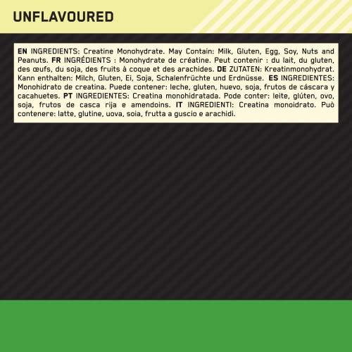 Optimum Nutrition Micronised Creatine Powder, 100% Pure Creatine Monohydrate Powder Optimum Nutrition