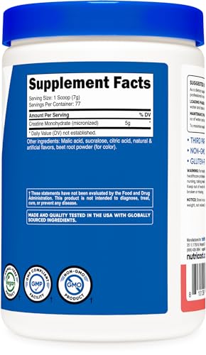 Nutricost Creatine Monohydrate Powder (Watermelon, 500 Gram) - Micronized Creatine Nutricost