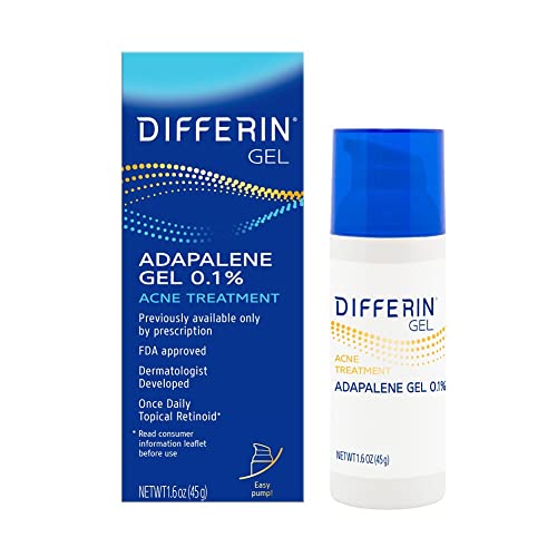 Differin Acne Treatment Gel, 90 Day Supply, Retinoid Treatment For Face Differin