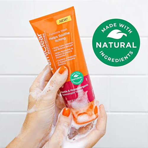 FemiClear Restoratives Soothing Feminine Wash - Feminine Care Wash for Itching & Irritated Skin FemiClear