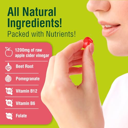 NutriKrisp Organic Keto ACV Gummy for Weight Loss - Sugar & Gluten Free Apple Cider NutriKrisp