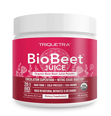 BioBeet Max Strength Beet Root Juice Powder – 20:1 Concentrate, Each Serving Derived