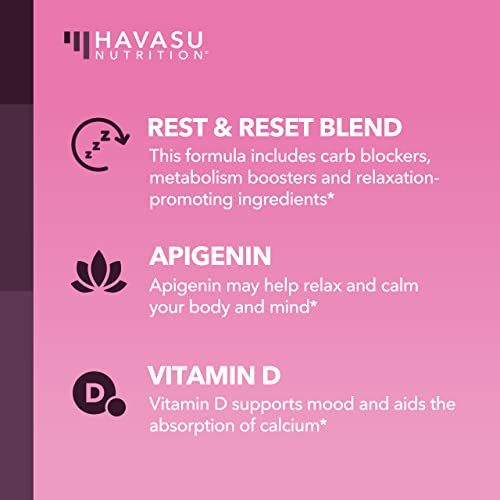 Night Time Fat Burner for Women | Weight Loss and Sleep Support Blend With Apigenin HAVASU NUTRITION