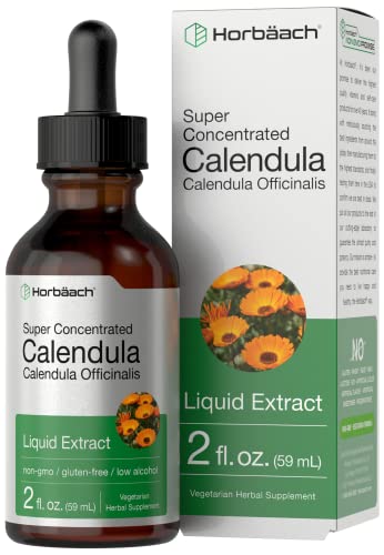 Calendula Extract Tincture | 2 fl oz | Vegetarian, Non-GMO, Gluten Free Liquid Supplement