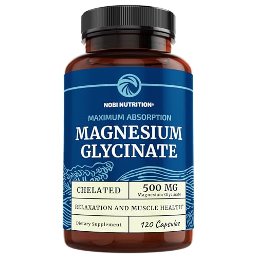 Magnesium Glycinate 500mg | Chelated Bisglycinate Complex for Muscle Relaxation