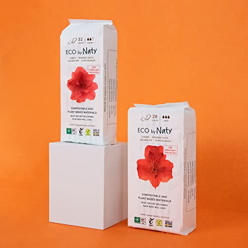 Eco by Naty Panty Liners for Women – Liners for Daily use, Eco-Friendly Women’s Thin Discreet Panty Eco by Naty