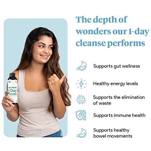 Sea Moss 1 Day Cleanse - Full Body Detox to support bowel movements, Kidney Health Atlantic Naturals